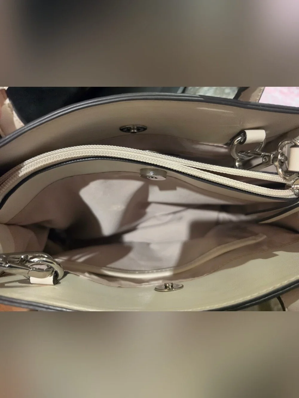 Nine West • Therese Satchel in Beige/Cream. NWOT.